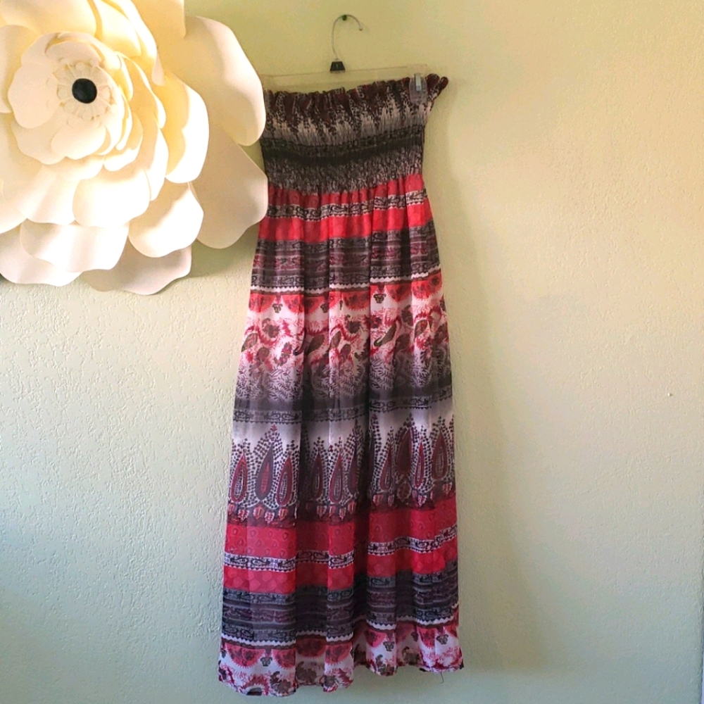 Paisley Print Maxi Dress